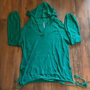 Free People knit hoodie